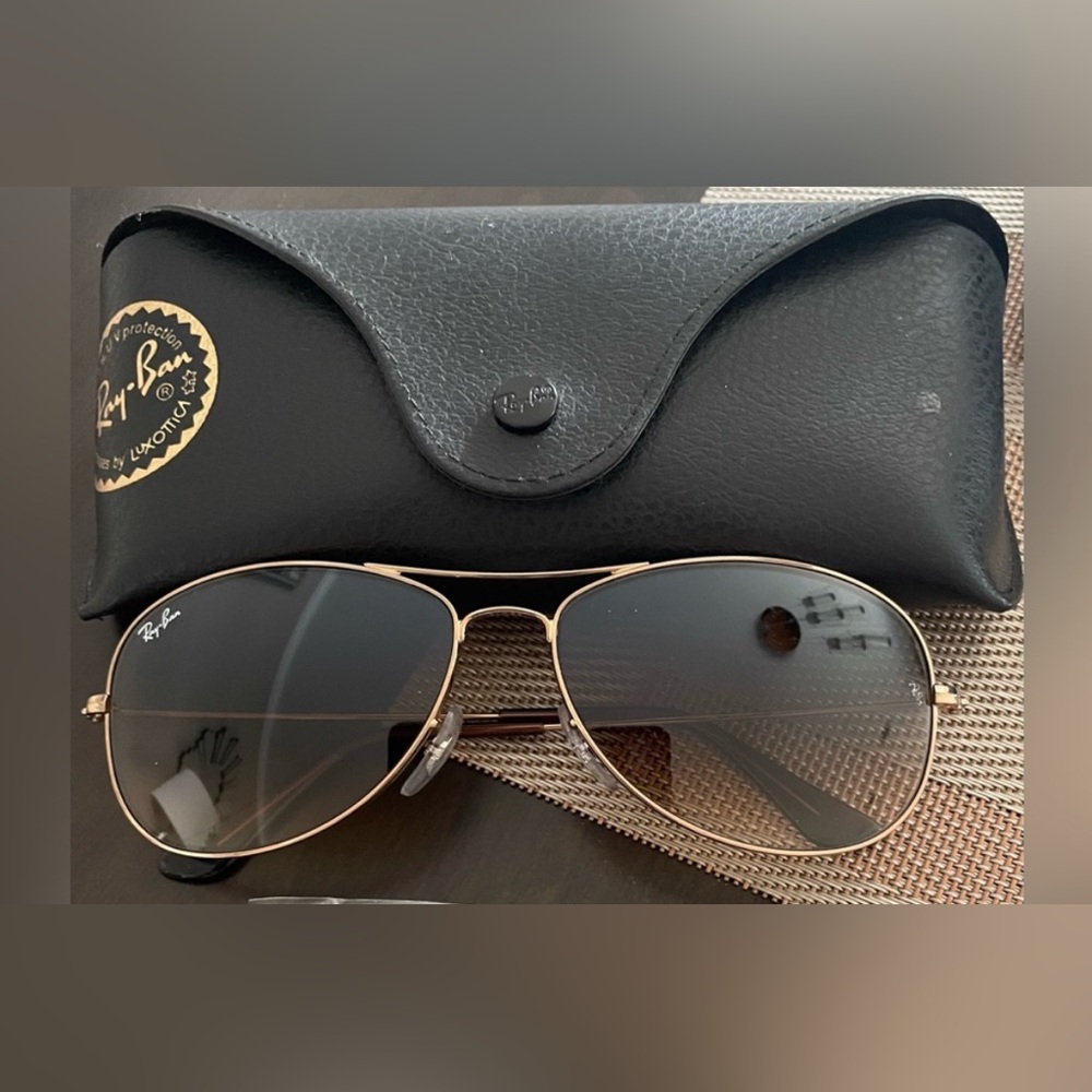 Ray-Ban cockpit lift brown gold frame